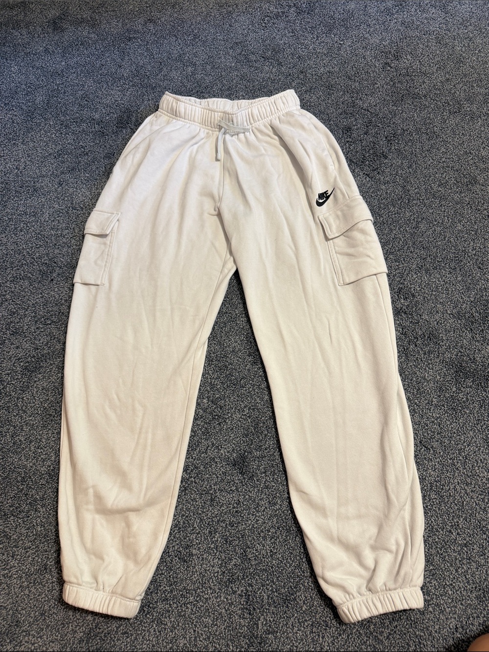 Nike White Cargo Jogger Pants